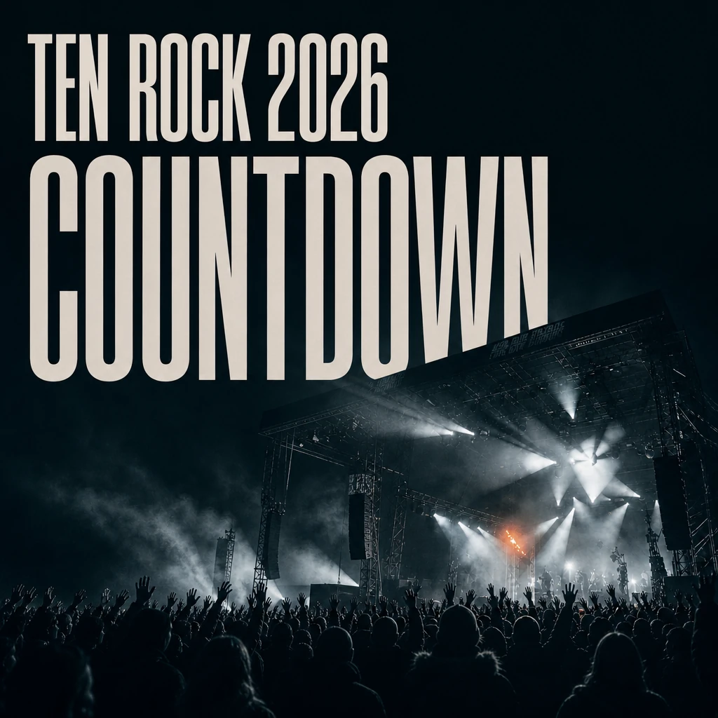 TEN ROCK 2026 / COUNTDOWN — a nighttime festival stage and audience